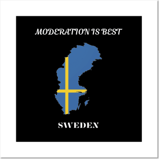 Swedish Pride, Moderation is best Posters and Art